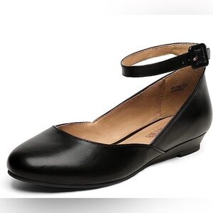 Dream Pairs Women's Elegant Black Flats